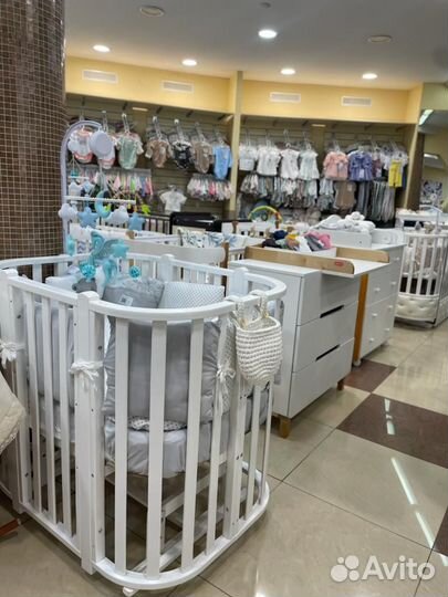 Детские кроватки круглые/стандартные/трансформеры