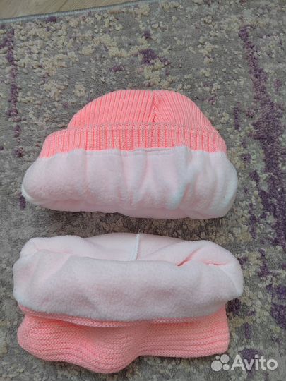 Комплект шапка и снуд для девочки