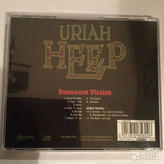 CD Uriah Heep/Innocent Victim,1997 UK