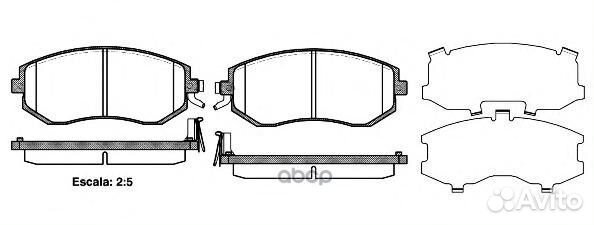 951 04 26296SC000 колодки дисковые п Subaru