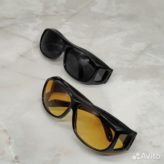 Очки антибликовые для водителя, для вождения, 2шт