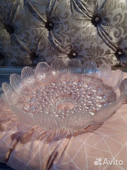 Большая хрустальная ваза СССР