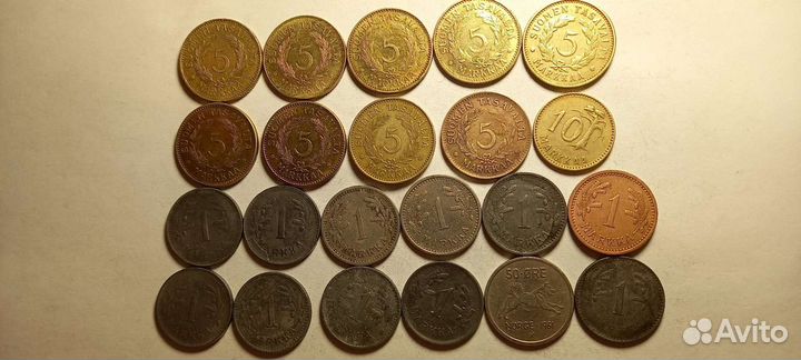 Русская Финляндия. 1- 50 пенни 1864-1917 гг