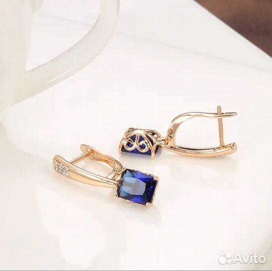 Золотые серьги 585 rg