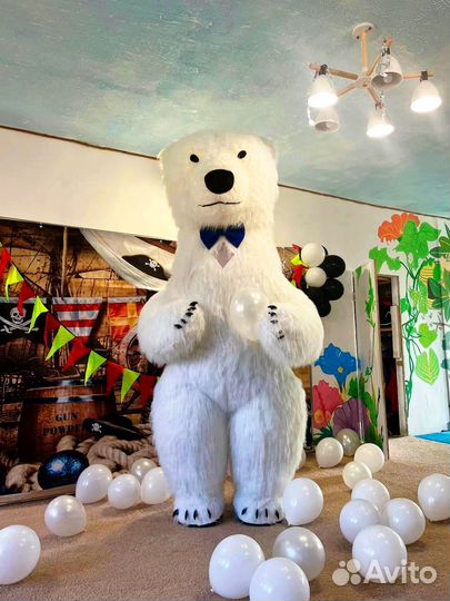 Поздравление от белого мишки (Снежок)