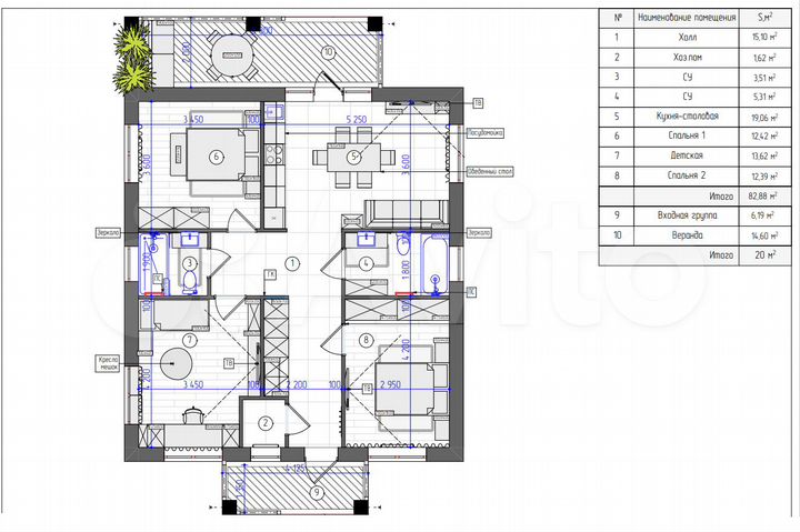 Дом 145 м² на участке 15 сот.