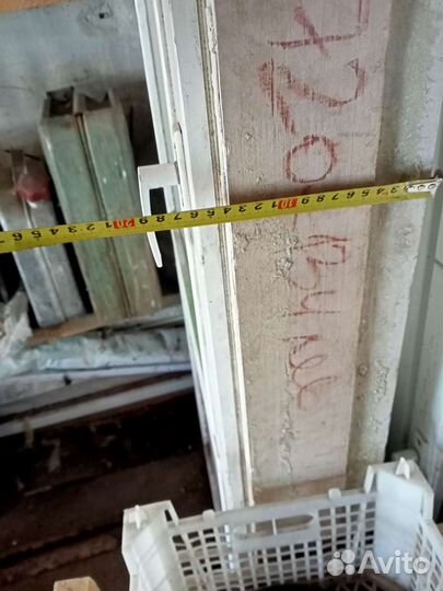 Деревянная Балконная дверь бу