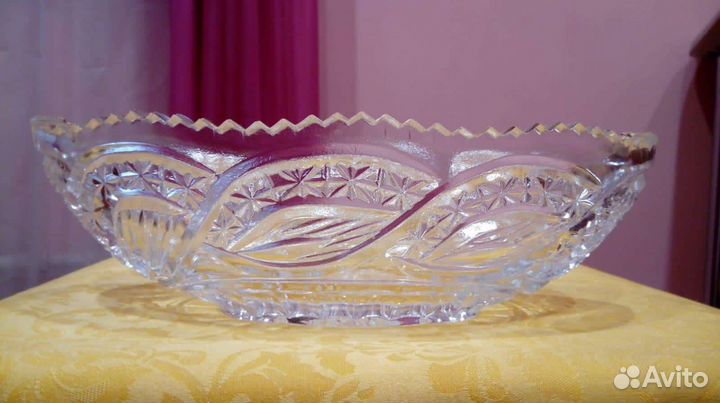 Хрустальный салатник 