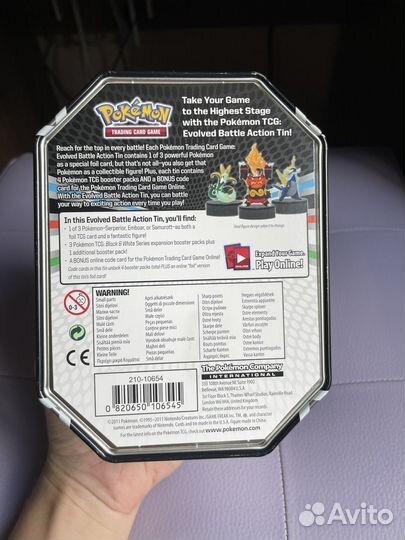 Покемон карточки тинбокс