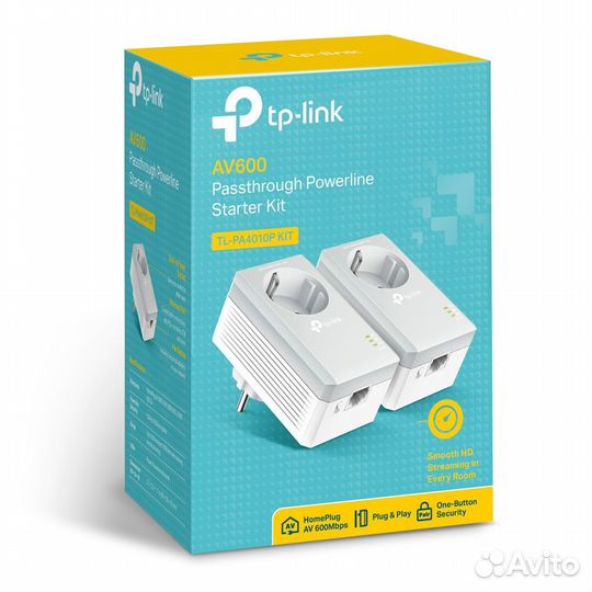 Комплект адаптеров Powerline TP-link TL-PA4010pkit