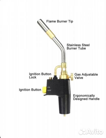 Латунная газовая горелка
