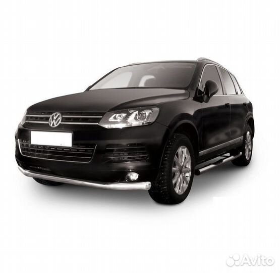 Защита порогов Volkswagen touareg (2010)
