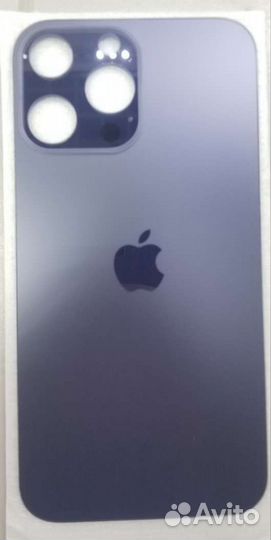 Заднее стекло iPhone XR в стиле 13 Pro фиолетовый