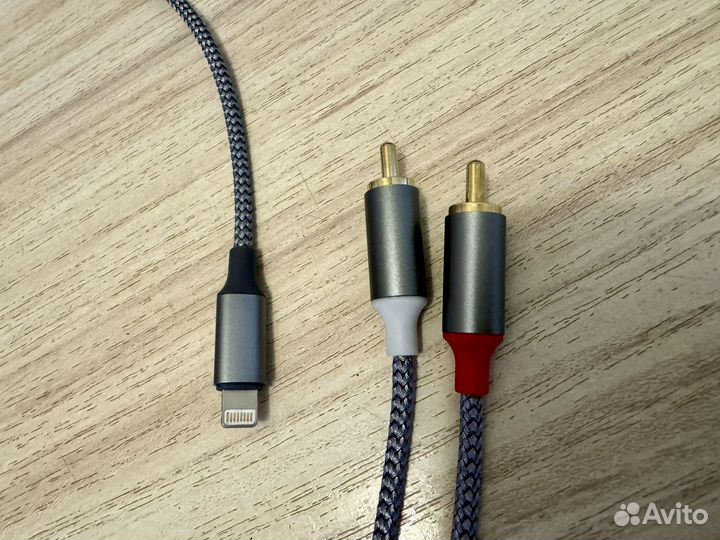 Кабель lightning 2rca