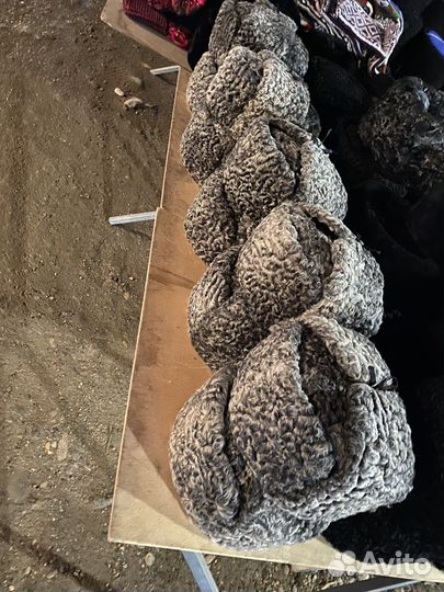 Шапка ушанка серая