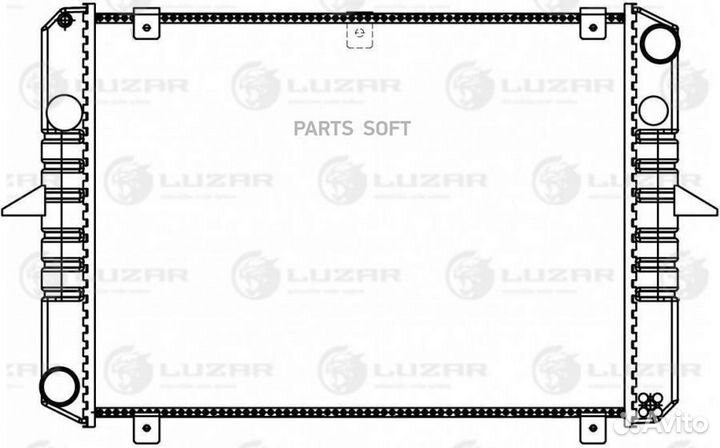 Luzar LRC0320 Радиатор охлаждения luzar ГАЗель 330