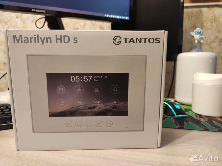 Монитор видеодомофона TantosMarilyn HD s (white)