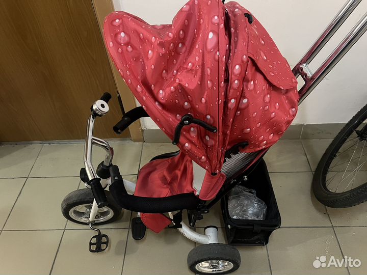 Велосипед коляска с ручкой