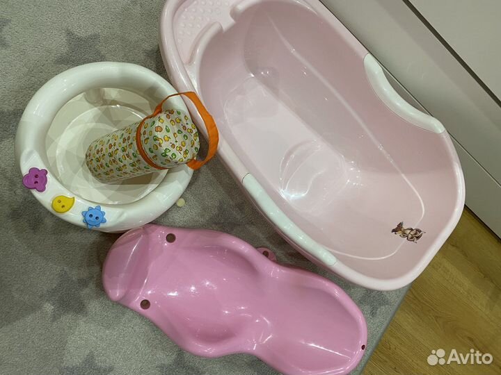 Ванночка детская для купания с горкой