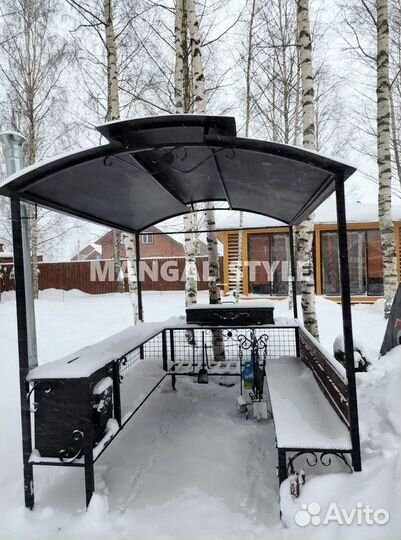 Мангал с крышей