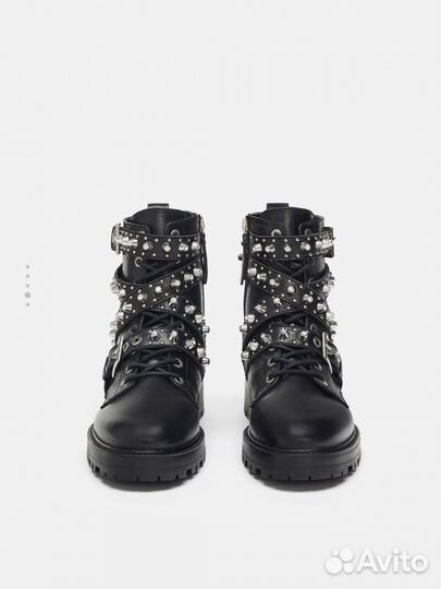Ботинки кожаные zara