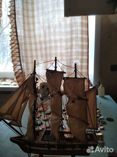 Макет парусной яхты
