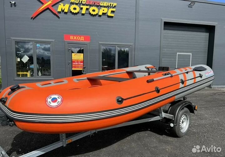 Лодка mishimo river JET470 под водомет оранжевый