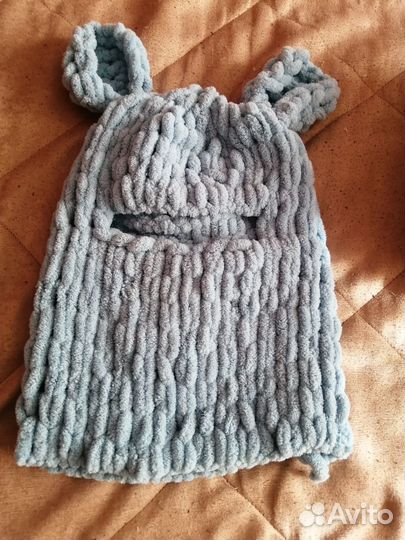 Шапка балаклава женская с ушами