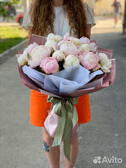 Пионы с доставкой по Перми