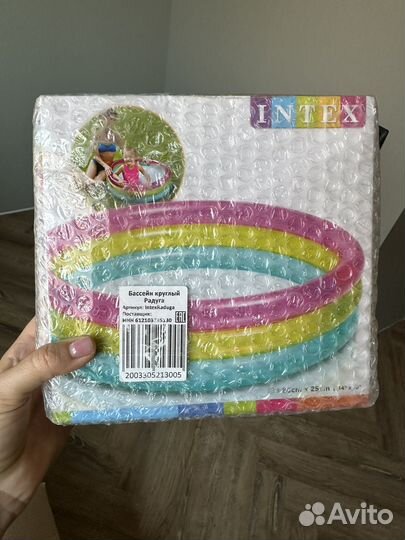 Детский надувной бассейн intex