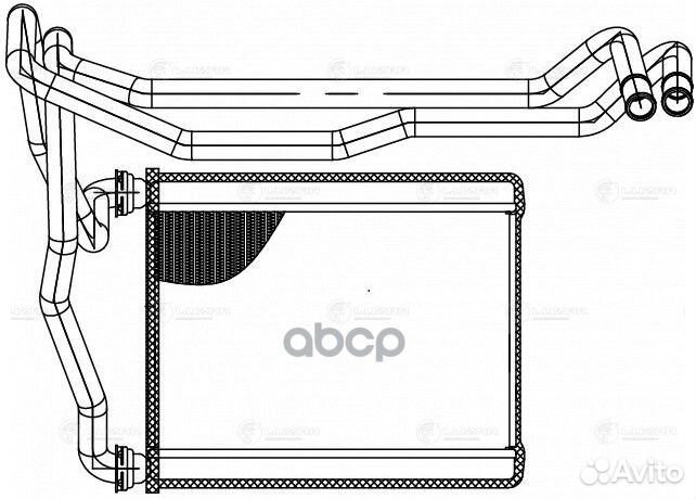 Радиатор отоп. для а/м Toyota RAV 4 (00) (LRh