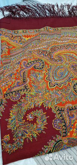 Павловопосадский платок шерсть