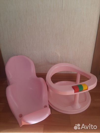 Горка и стульчик для ванны за 2 шт