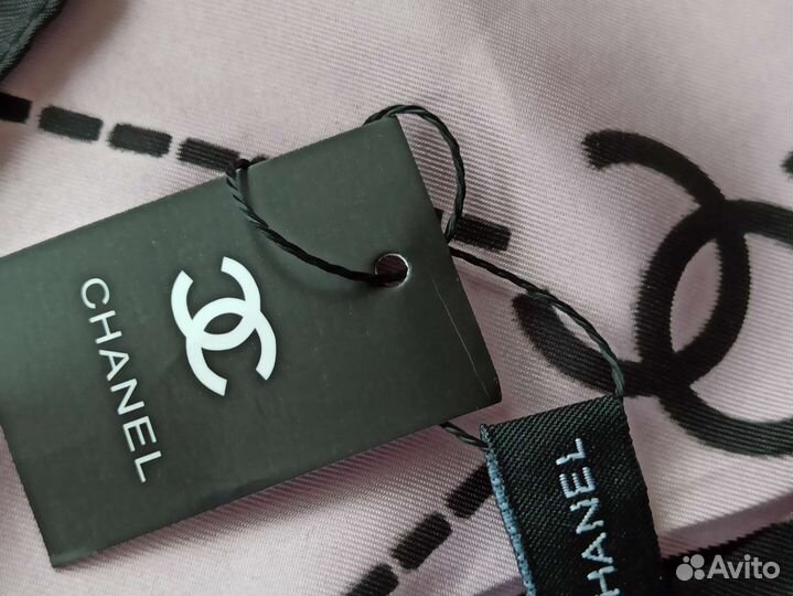Платок Шелковый Chanel розовый новый