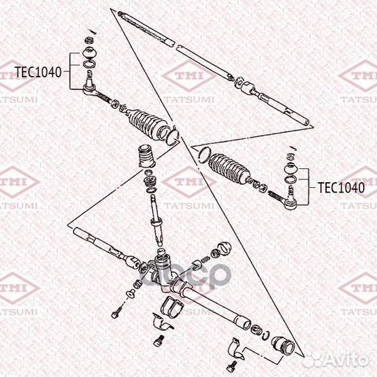 Наконечник рулевой тяги L/R suzuki Baleno/Swift