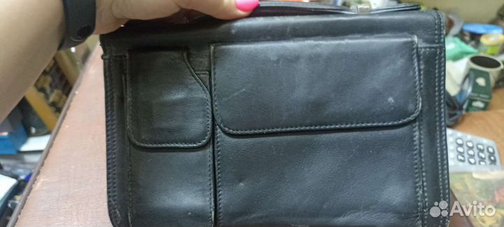 Барсетка кожанная 90 х Винтаж
