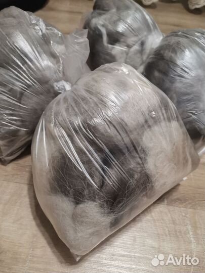 Собачья шерсть пух