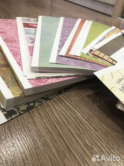 Огромный пакет листов для скрапбугинка