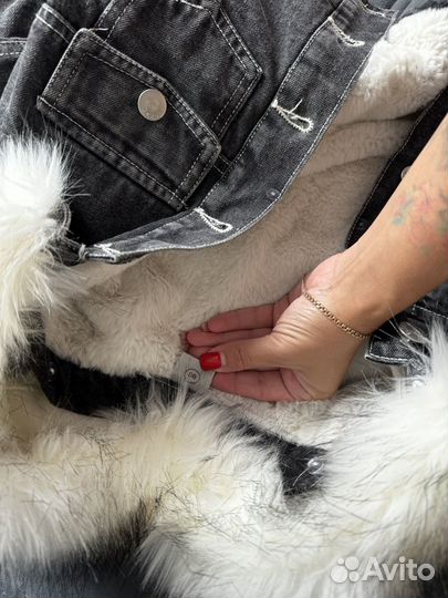 Джинсовка с мехом детская