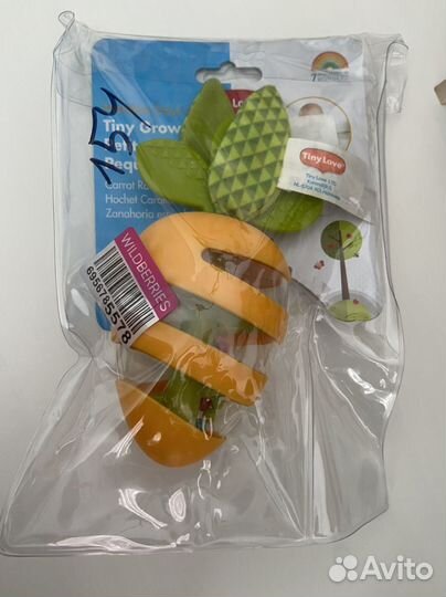 Погремушка с прорезывателем морковка Tiny Love