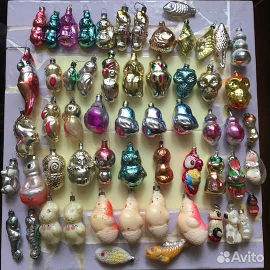 Елочные игрушки СССР 50-80-х годов