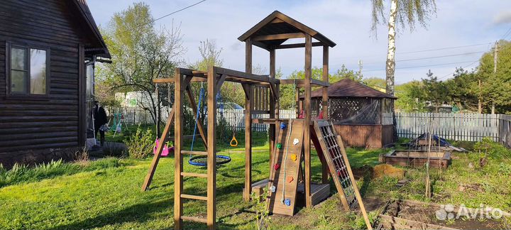 Детская площадка,площадка из дерева,игровая площад