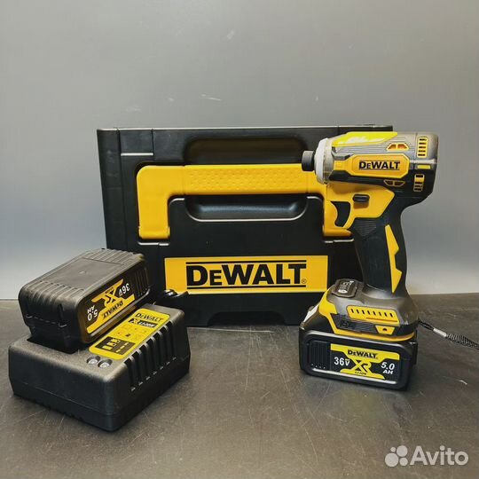 Винтоверт аккумуляторный ударный dewalt 36V 2АКБ в