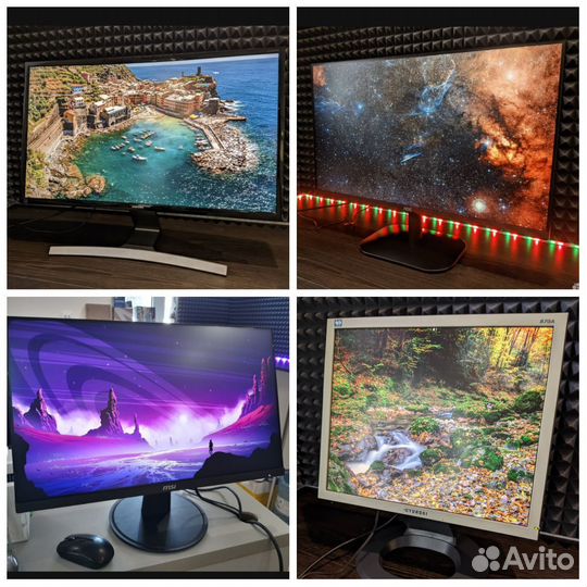 Мониторы от 15 до 27 диагонали с гарантией