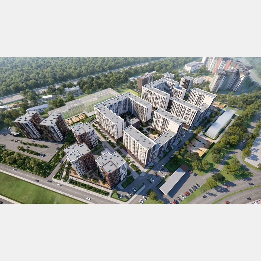 2-к. квартира, 68,9 м², 2/13 эт.
