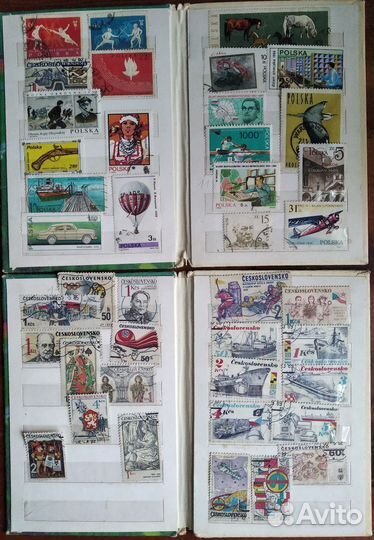 Почтовые марки 13 стран. 186 штук