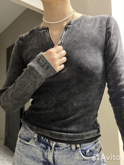 Лонгслив на молнии