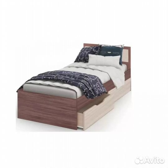 Кровать с ящиками кр - 607 Гармония 0.8 Шимо