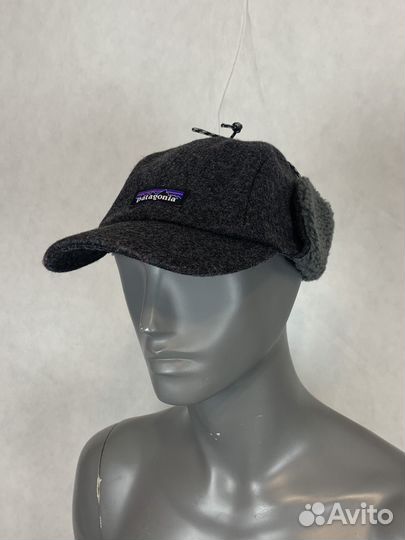 Винтажная шерстяная купка с ушами Patagonia