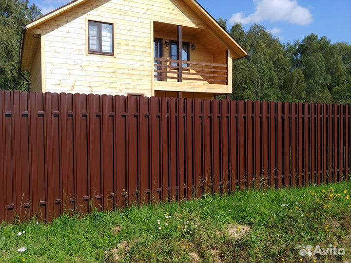 Установка заборов. Рабица, штакетник, профнастил